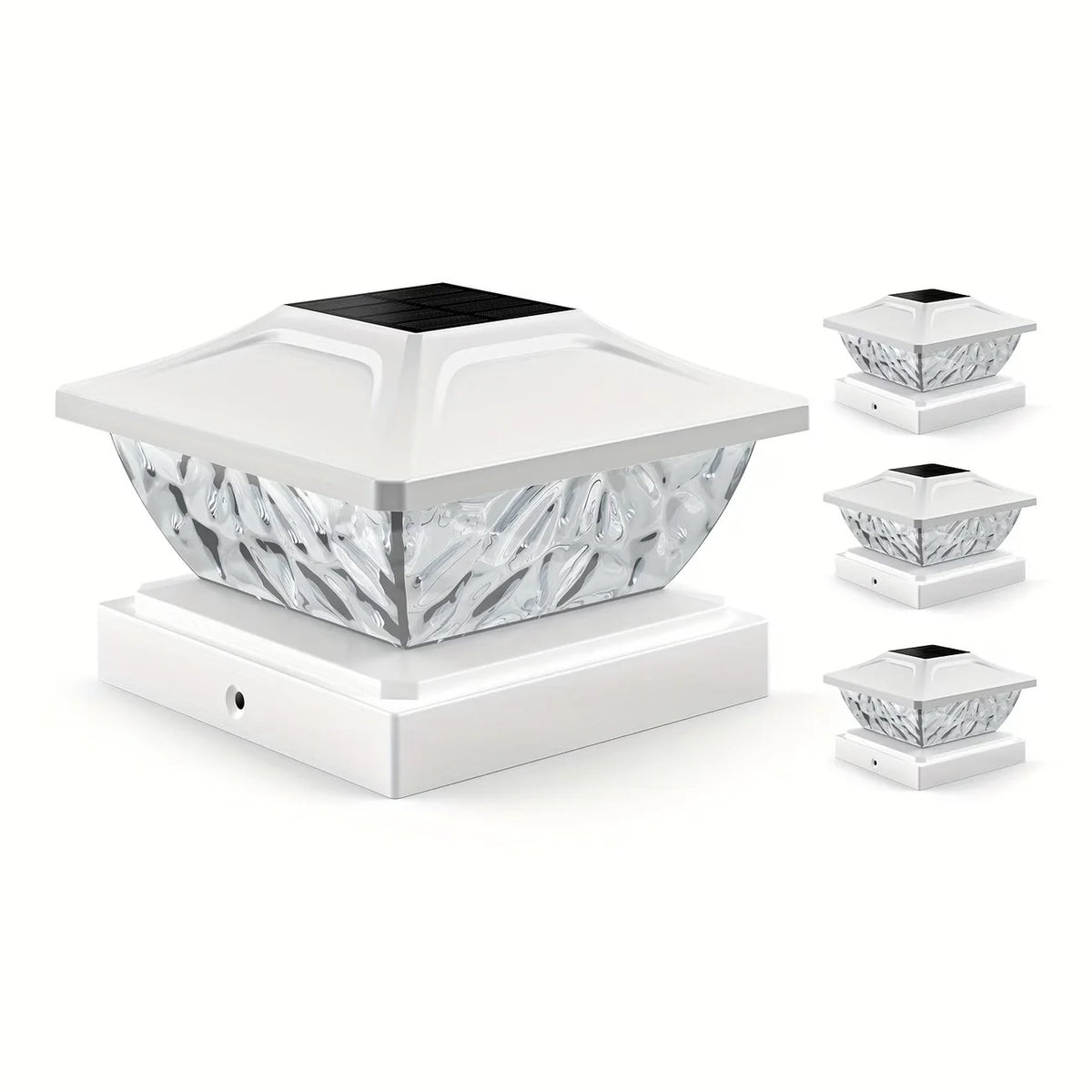 Kpstek Solar Led Outdoor Garden Gate Fence Post Light