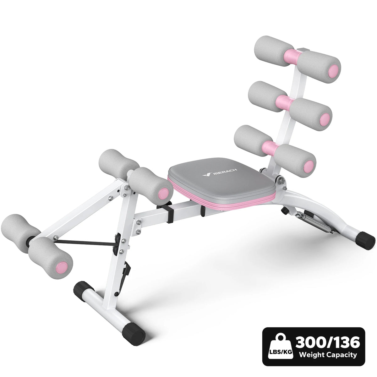 MERACH Adjustable Ab Trainer Bench for Home Strength Workouts