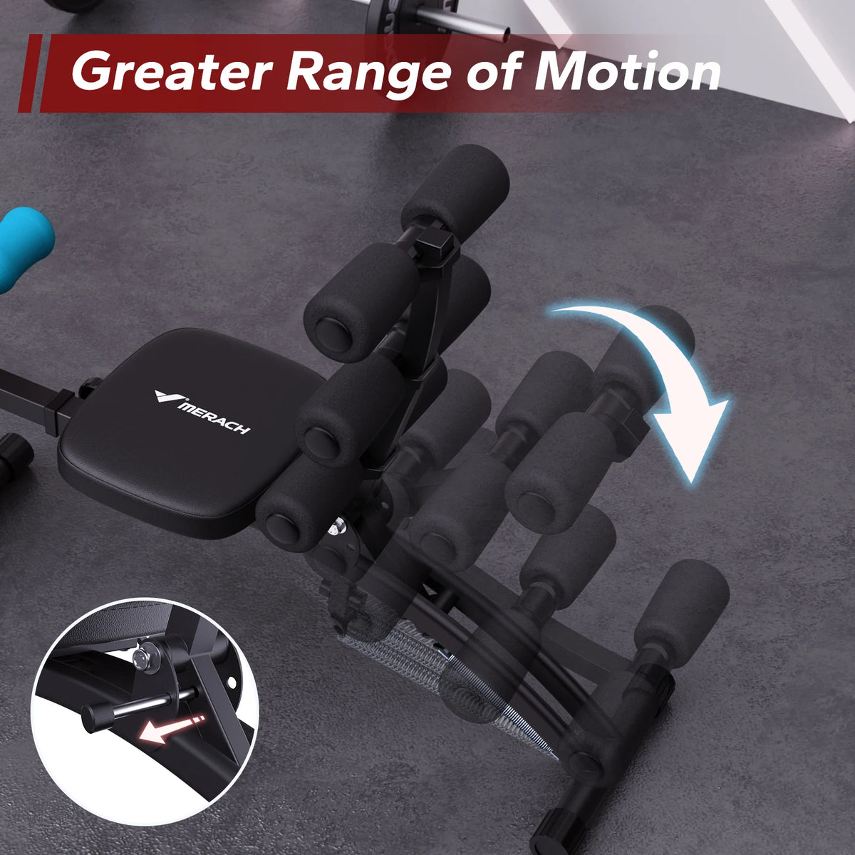 MERACH Adjustable Ab Trainer Bench for Home Strength Workouts