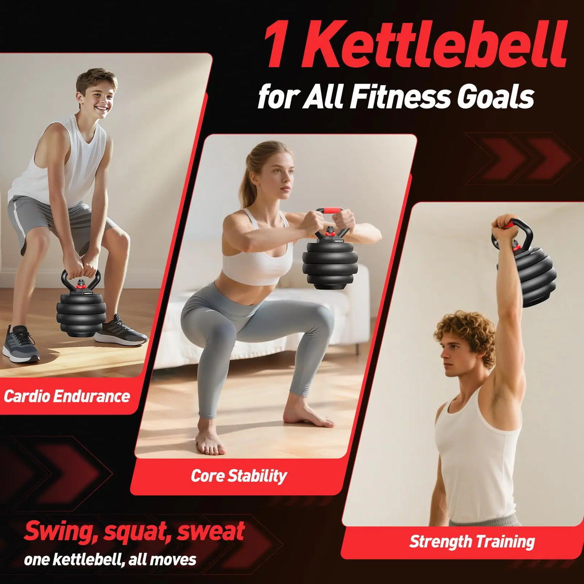 FED Adjustable Multifunctional Dumbbell Set With Barbell Conversion