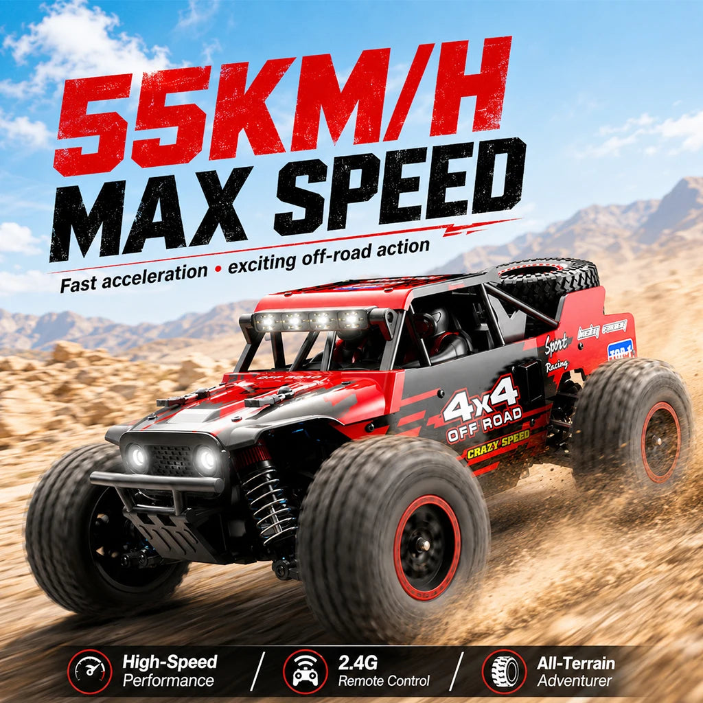 ZNLYRION Brushless 4WD Off Road Monster Truck With LED Lighting