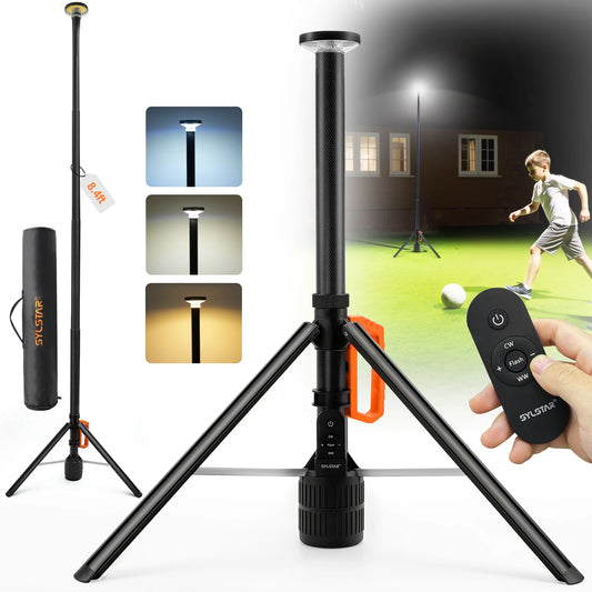 Rechargeable Telescopic Work Light With Remote Control And Dimmable LED