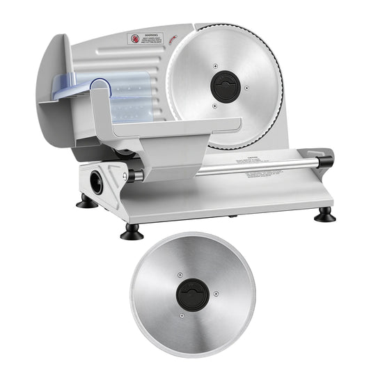 SucceBuy Electric Meat Slicer With Dual Stainless Steel Blades