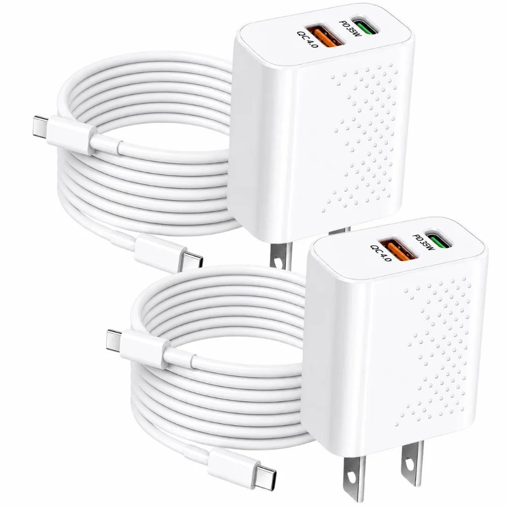 Qixxronics 35W USB C Fast Charger With Charging Cable