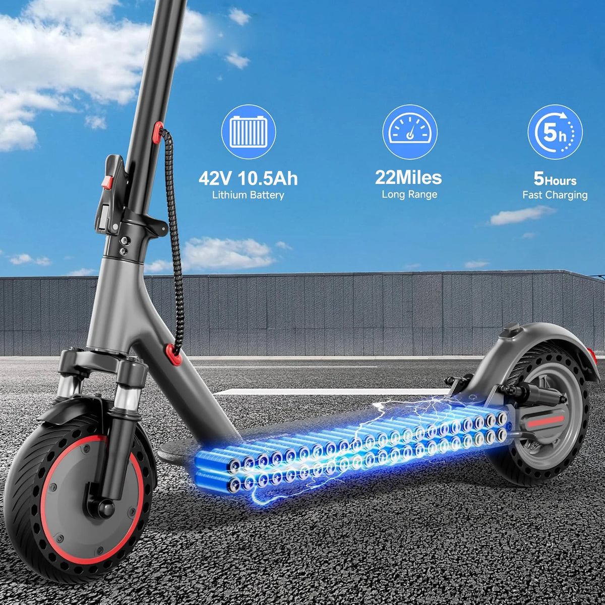 AOVOPRO 500W Folding Electric Scooter With App Control