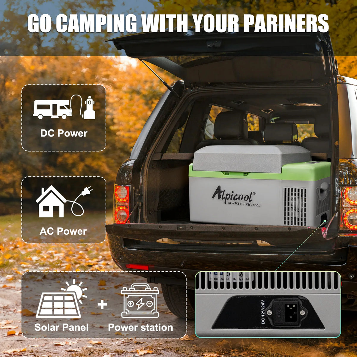 Alpicool Portable Car Refrigerator Freezer for Camping and Travel