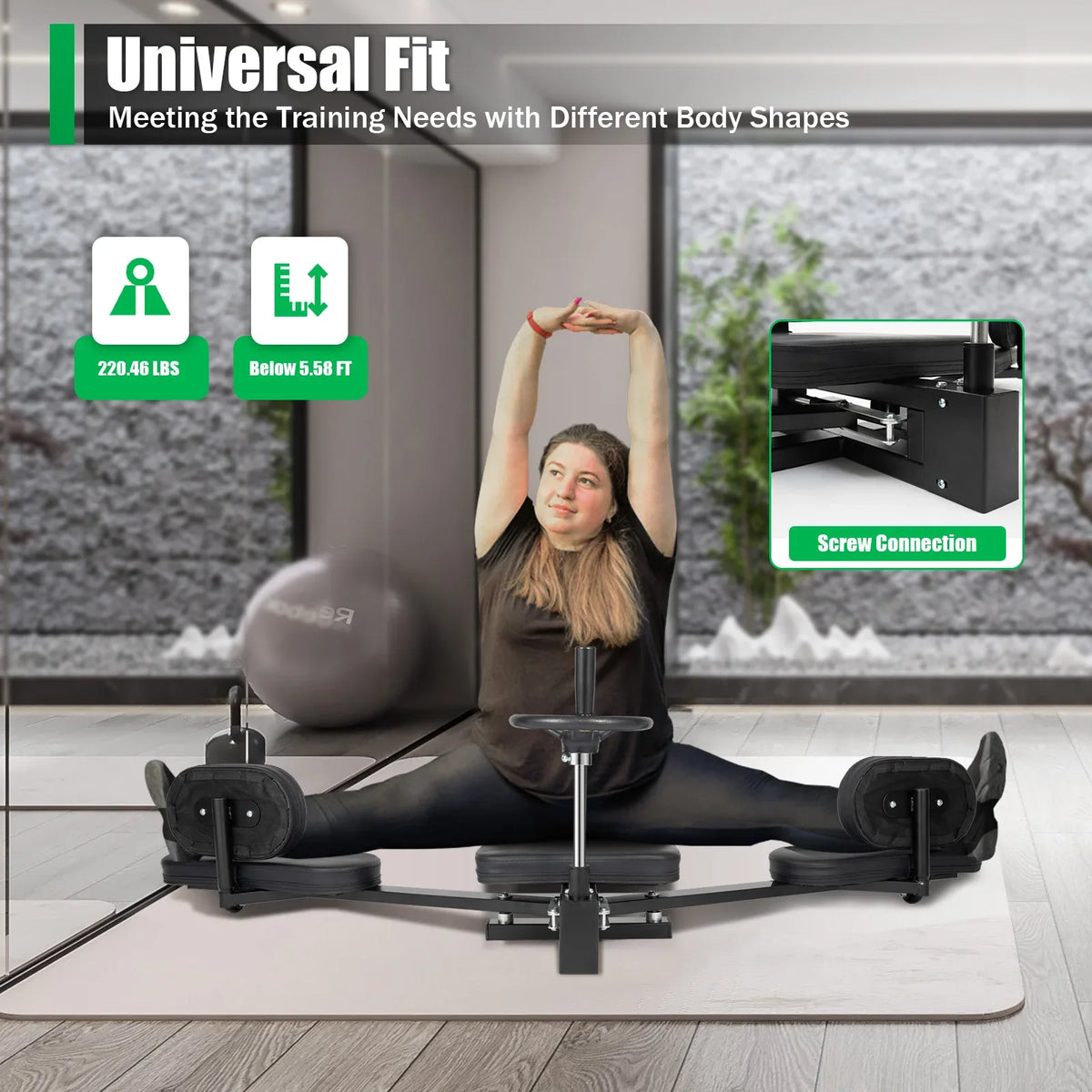 Heavy Duty Three Bar Leg Stretcher for Flexibility