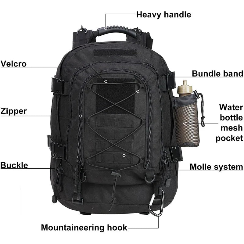 LQARMY Waterproof Military Tactical Backpack For Outdoor Adventures