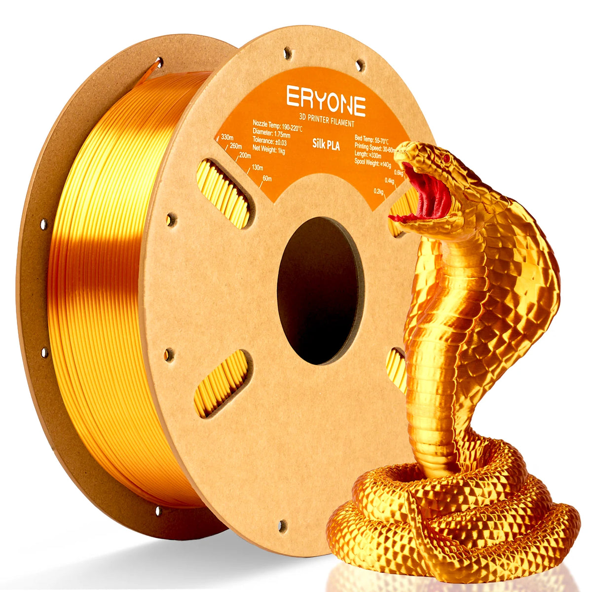 ERYONE Silk PLA 3D Printer Filament for Smooth Shiny Prints