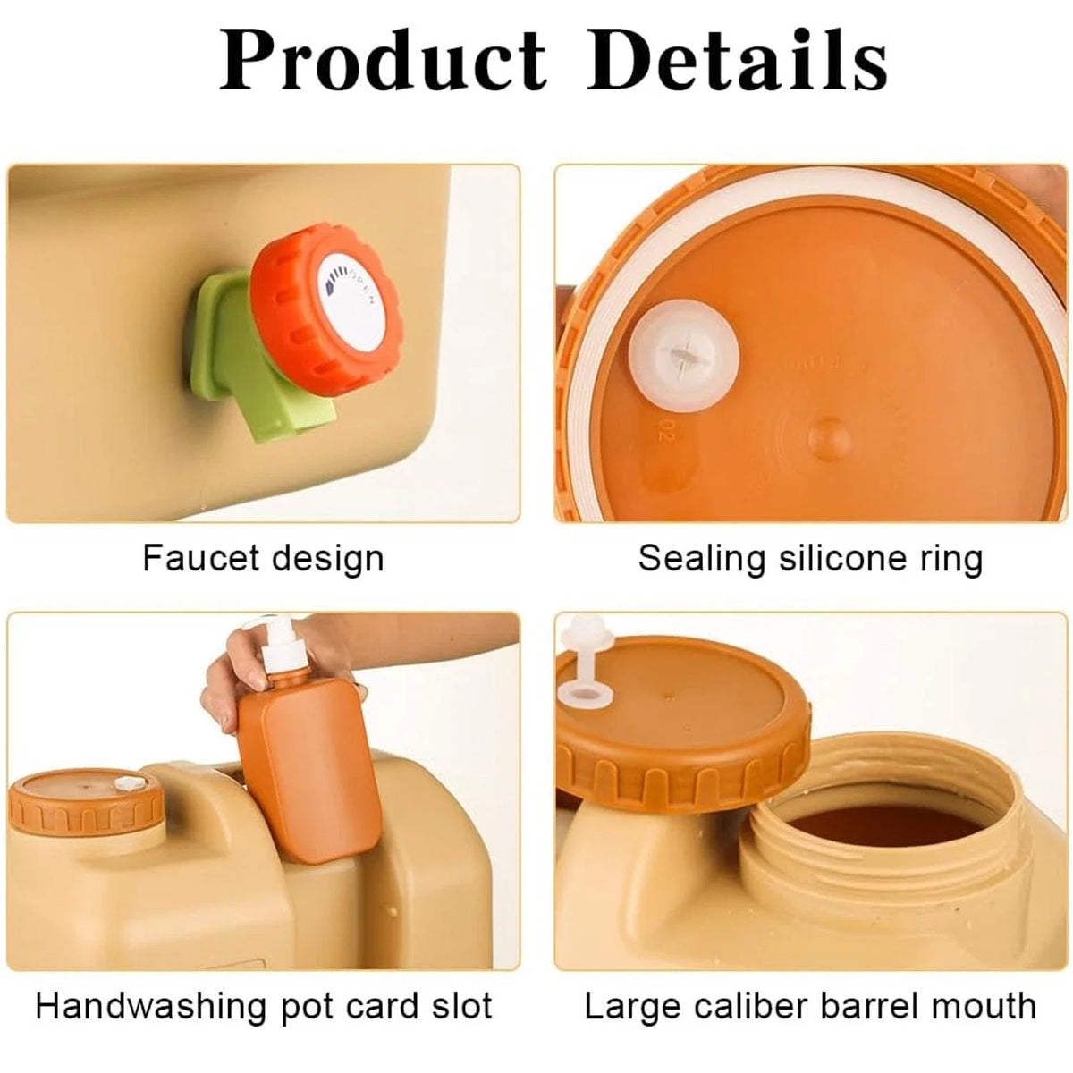 Portable Emergency Water Storage Bag With Spigot For Camping