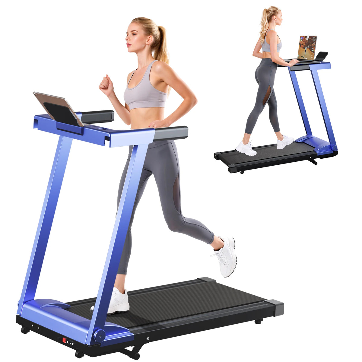 Superun 4 In 1 Folding Treadmill With Incline For Home