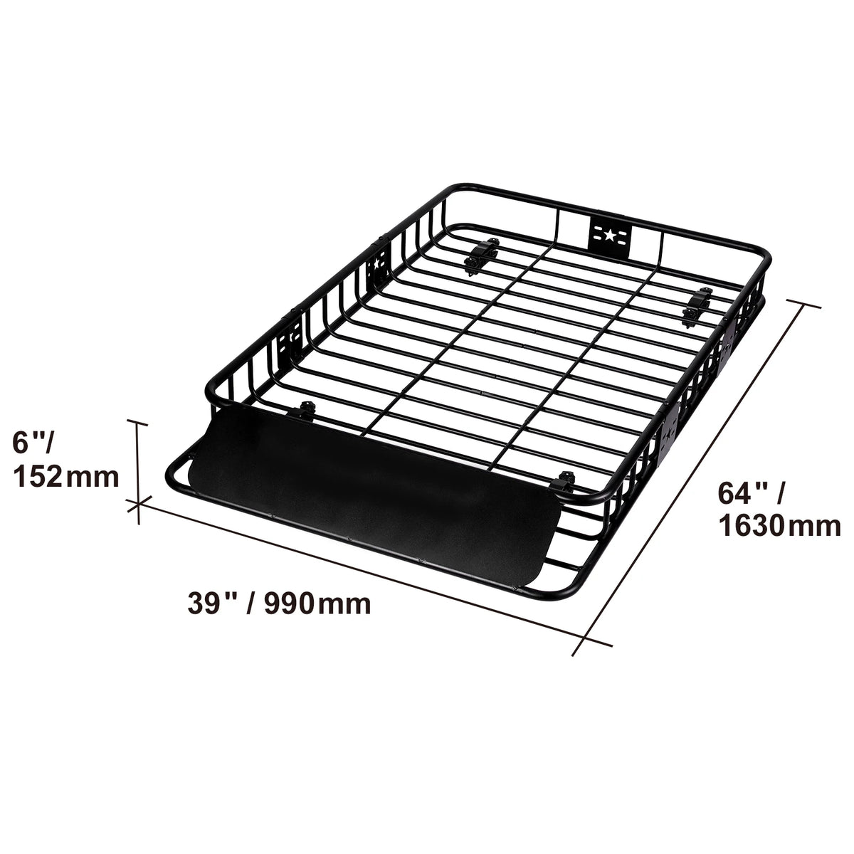SucceBuy Heavy Duty Rooftop Cargo Basket Carrier for SUVs and Trucks
