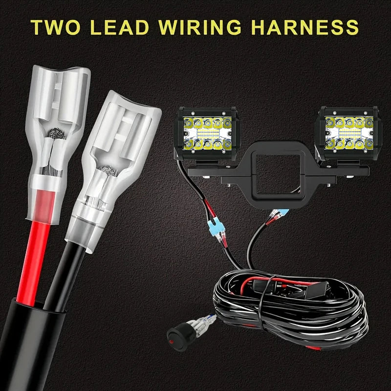 Universal 4Inch 60W Led Light Bar + Tow Hitch Mount Brackets Backup Reverse Lights Rear Search Lighting For Pickup ATV SUV Truck Trailer Spot Flood Offroad Car Lights Bar