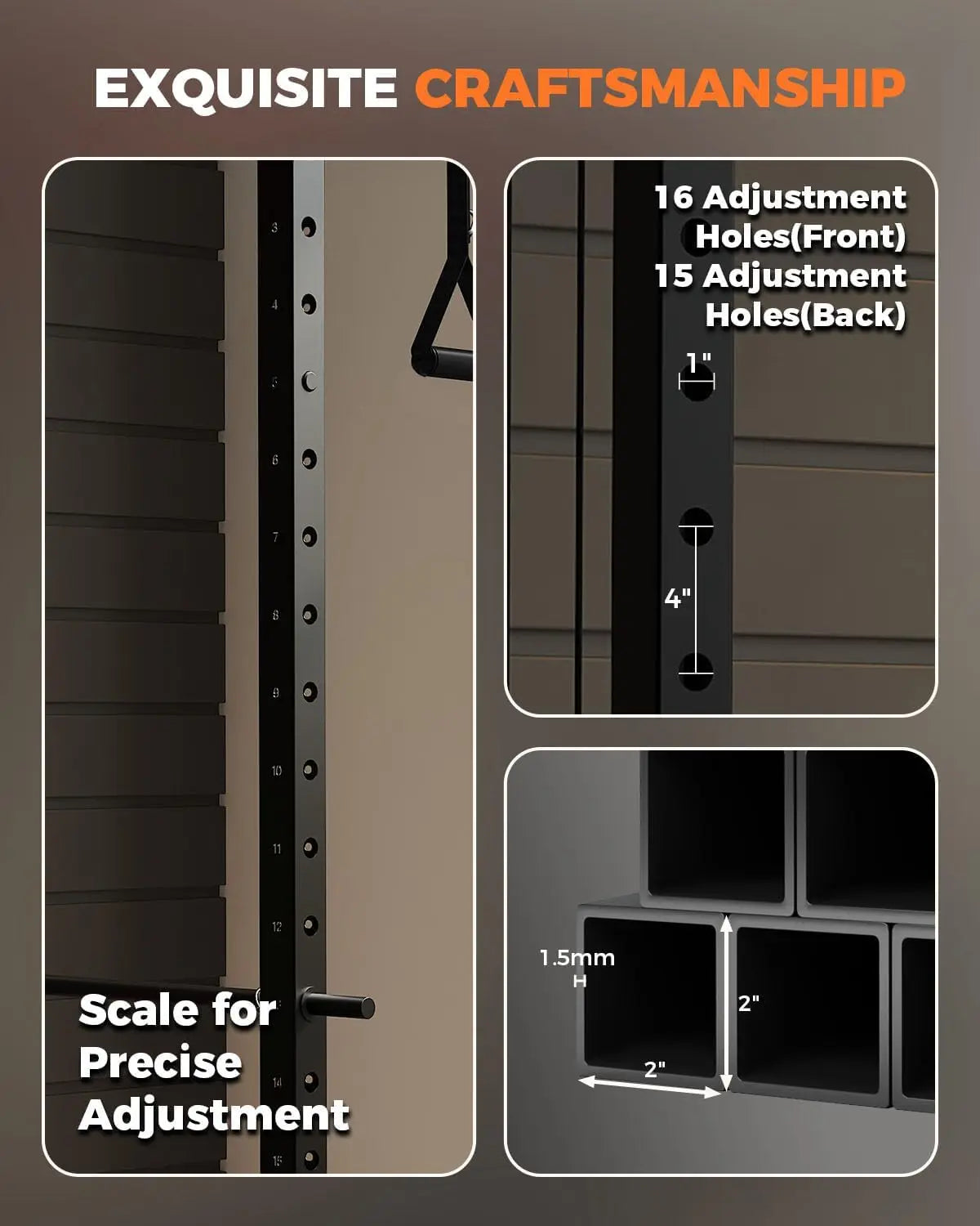 TACLEEKII Power Rack With Cable Crossover And Lat Pulldown System