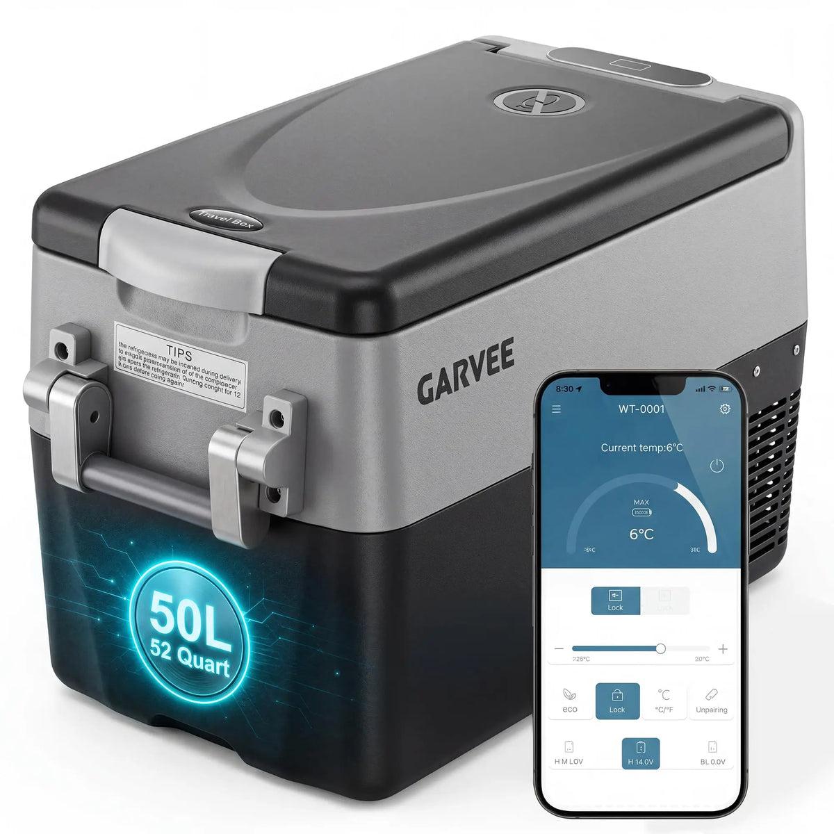 Studyset Dual Zone Portable Car Refrigerator With App Control
