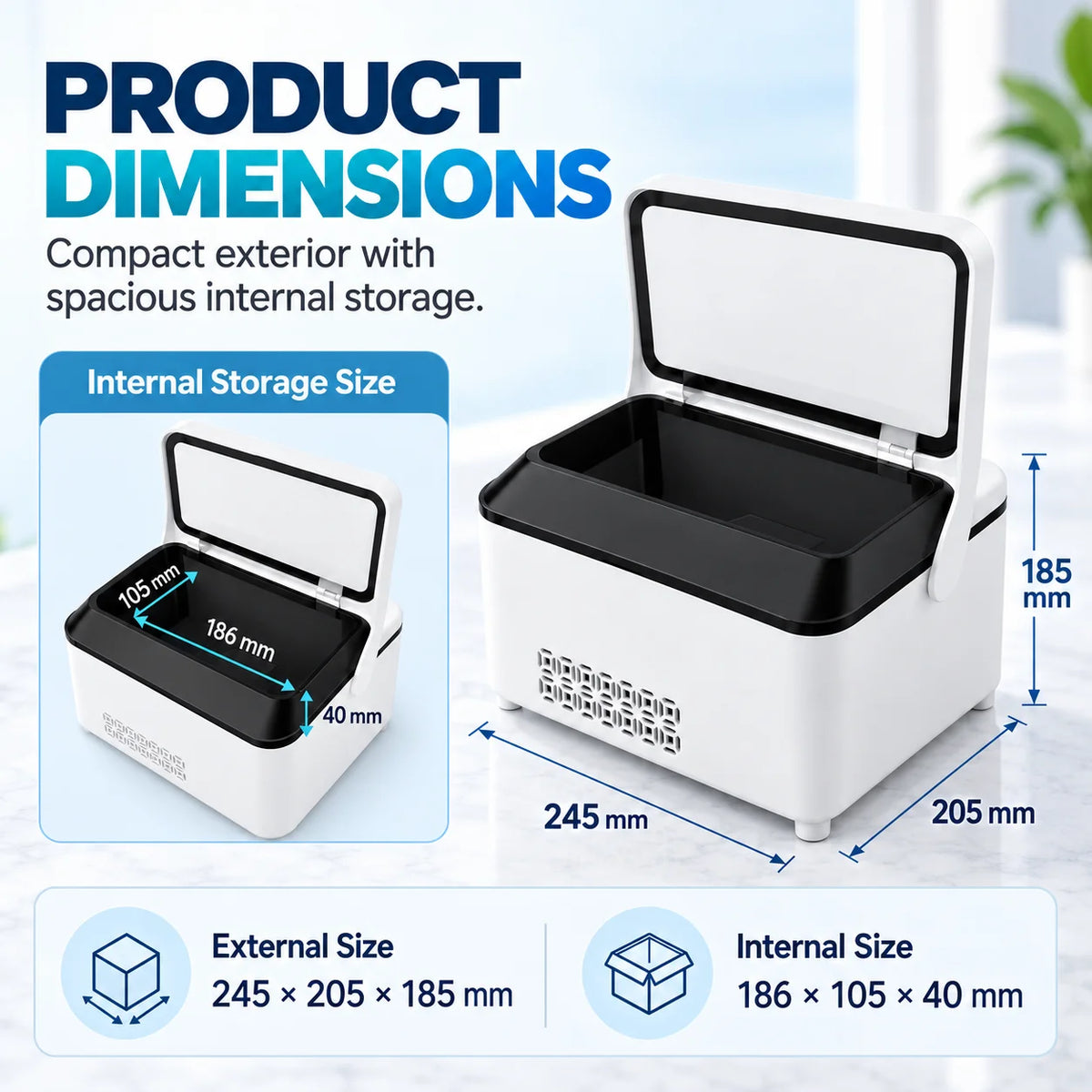 Portable Insulin Cooler With Adjustable Temperature For Travel And Home