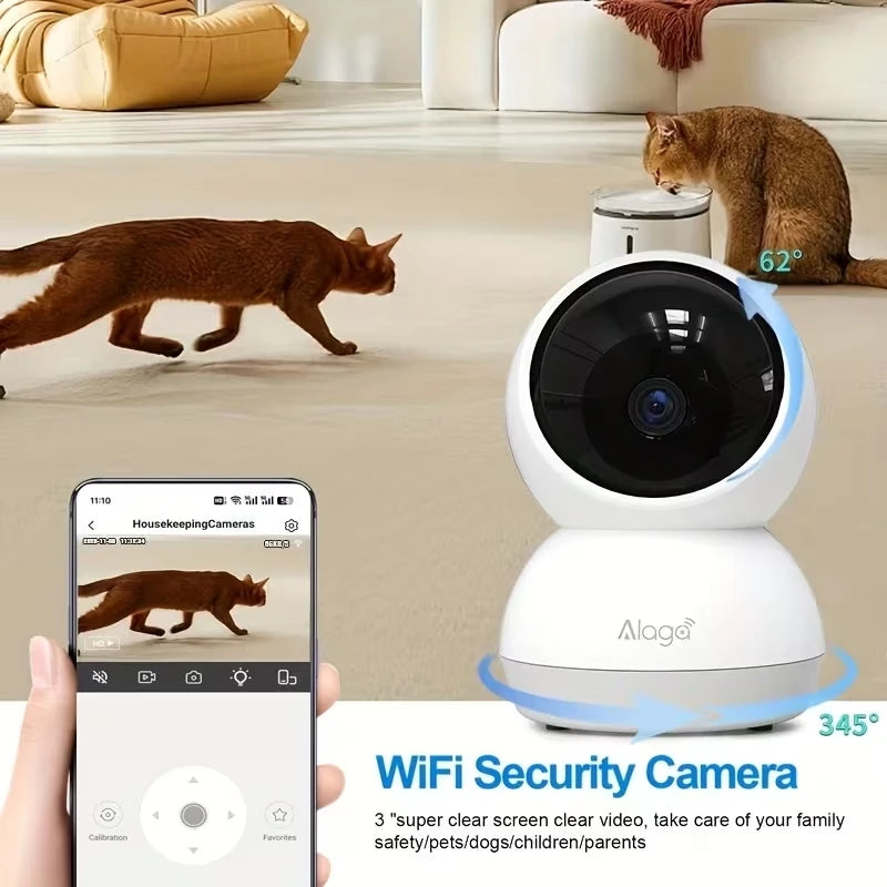Alaga Wifi Ptz Security Camera Auto Tracking Night Vision