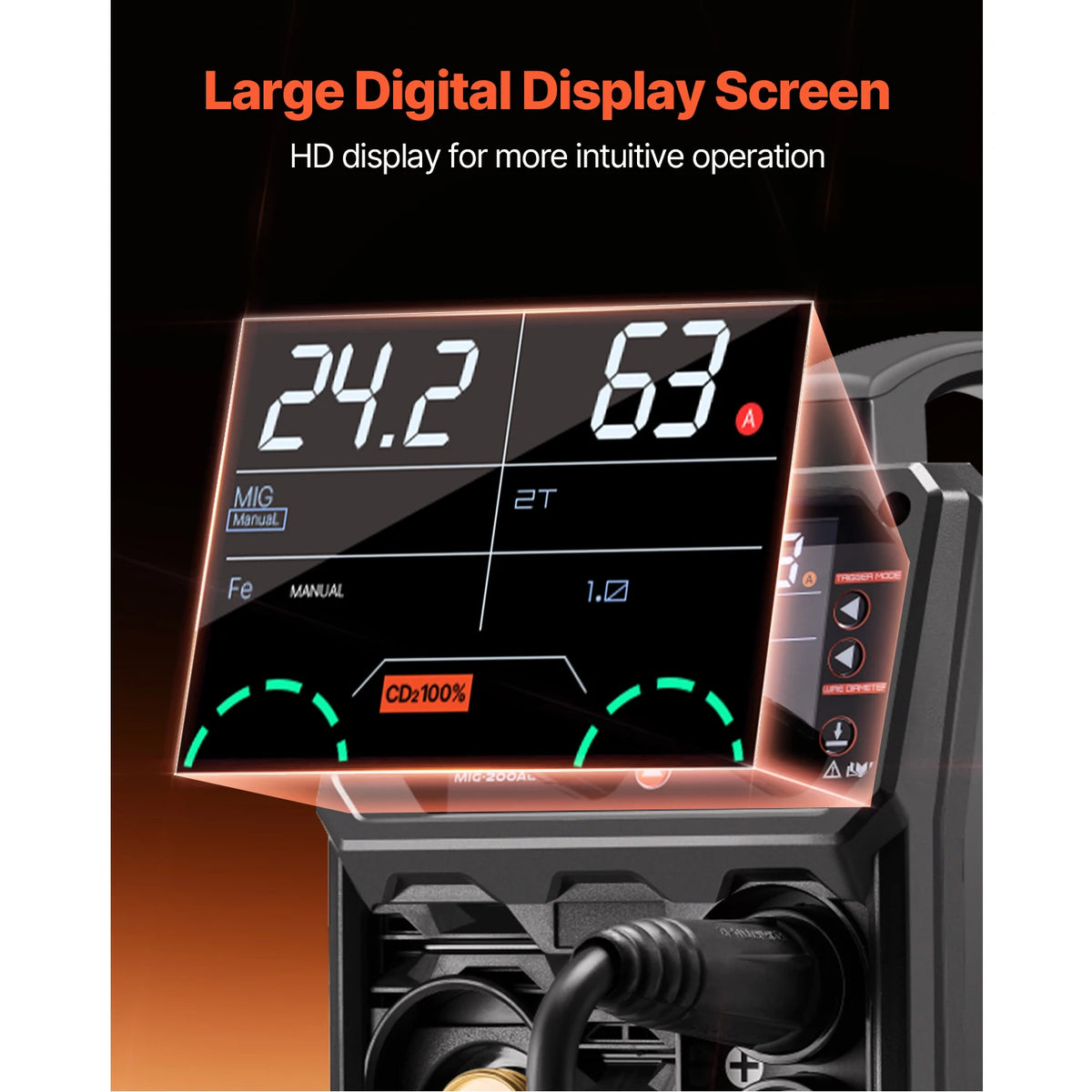 SucceBuy 5-in-1 Multi-Process MIG Welder With LCD Display