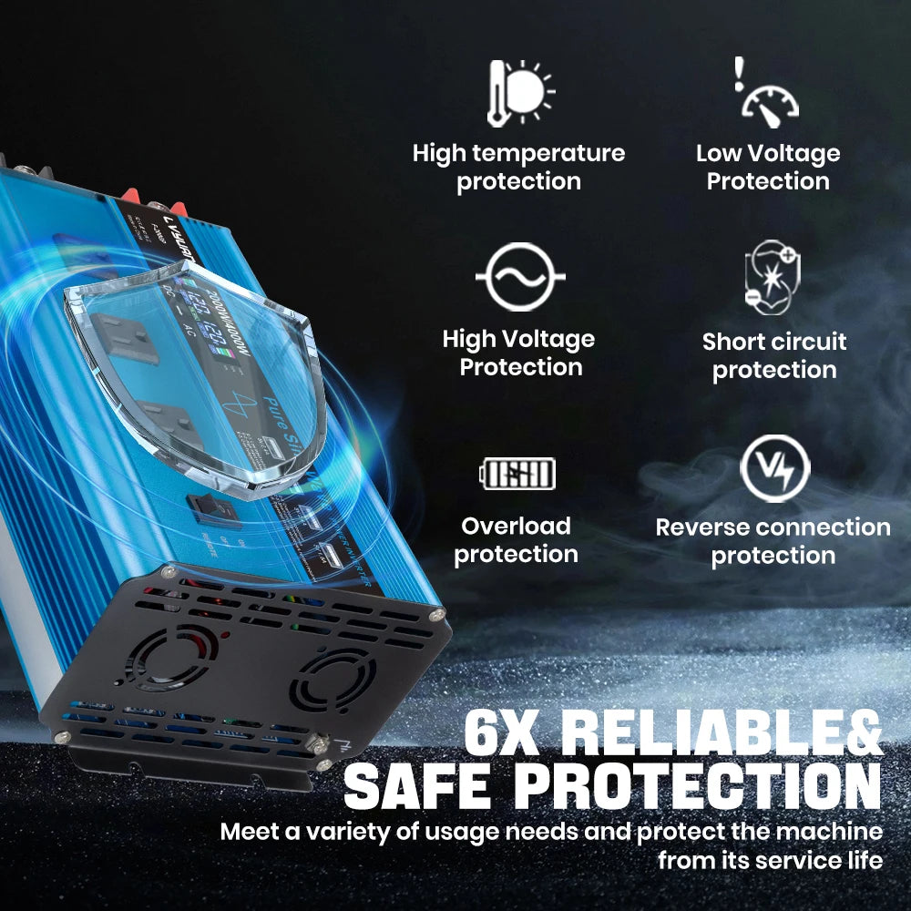 Foval Pure Sine Wave Car Solar Power Inverter System