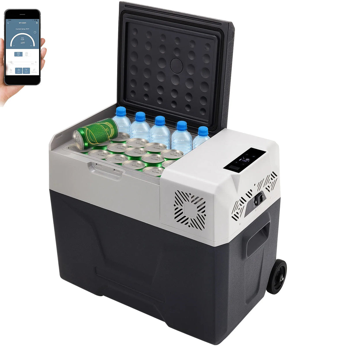 SucceBuy Portable Car Refrigerator Electric Compressor Freezer
