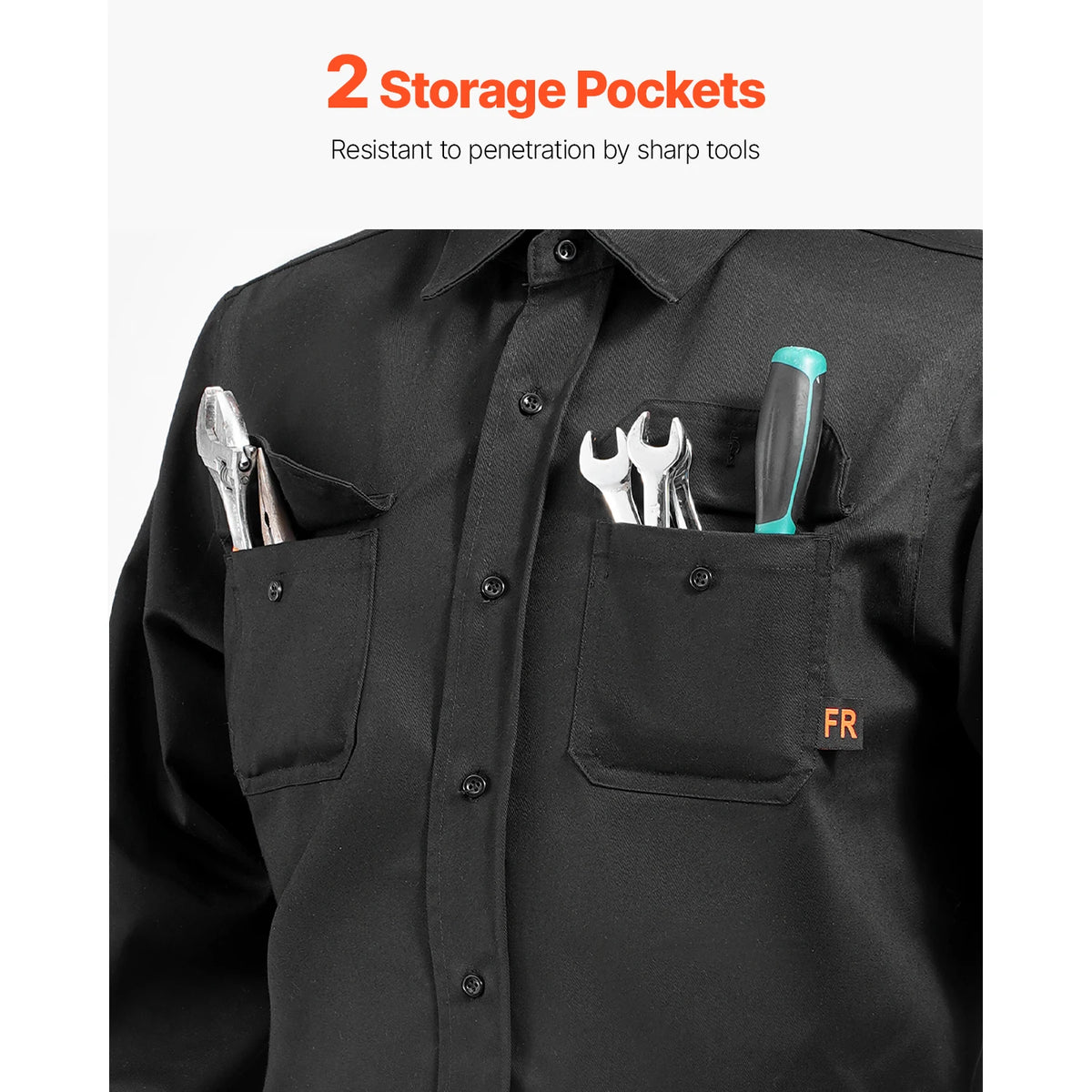 SucceBuy Flame Resistant Cotton Welding Jacket With Heat Protection