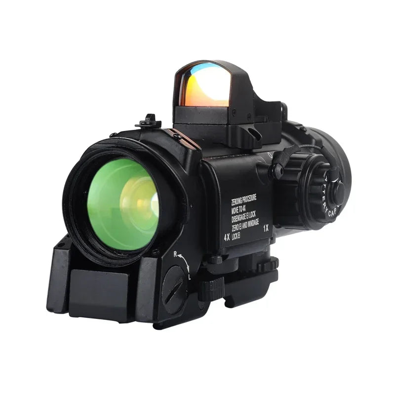 Bestsight Dual Purpose Rifle Scope With Mini Red Dot Sight