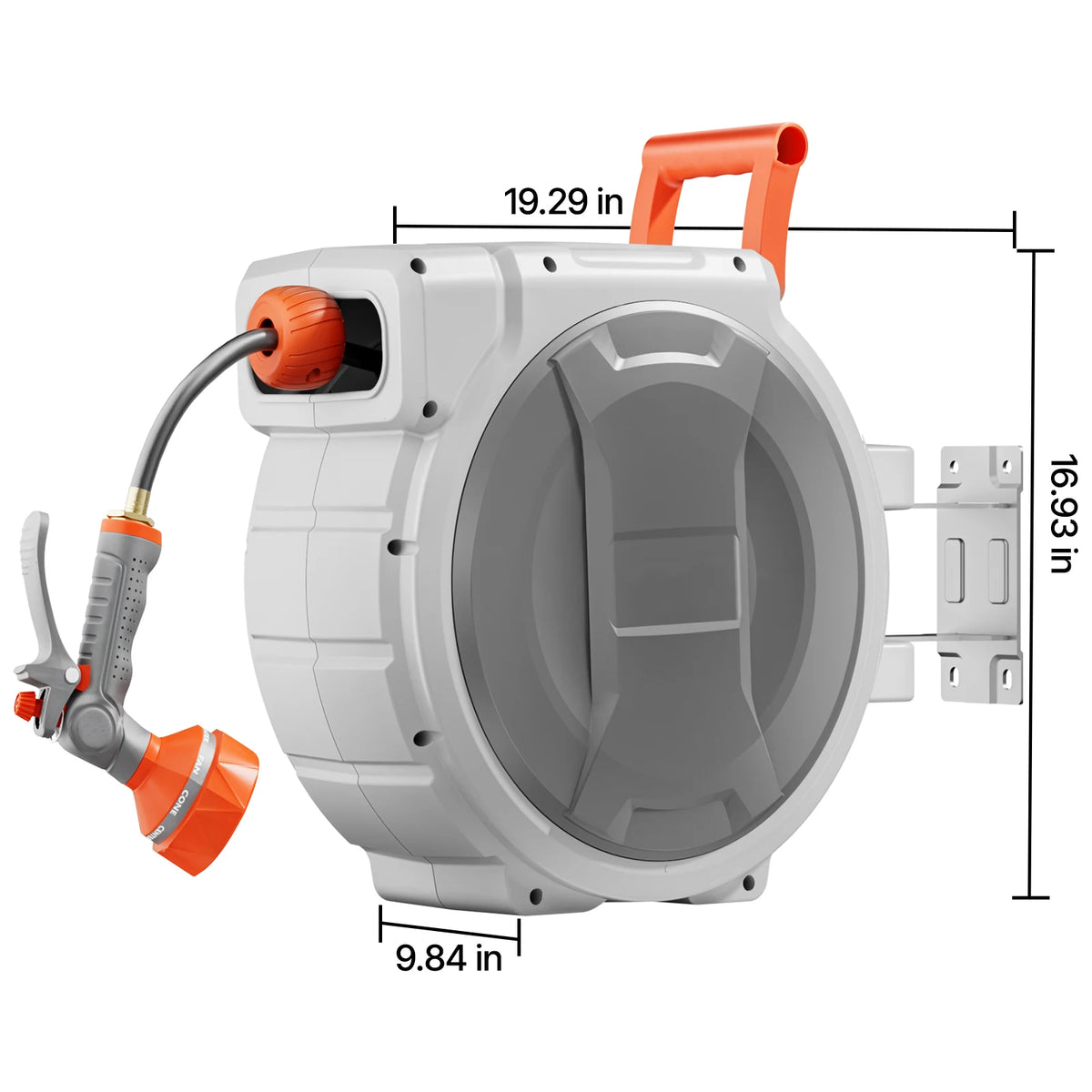 Succebuy Retractable Garden Hose Reel With Slow Rewind System