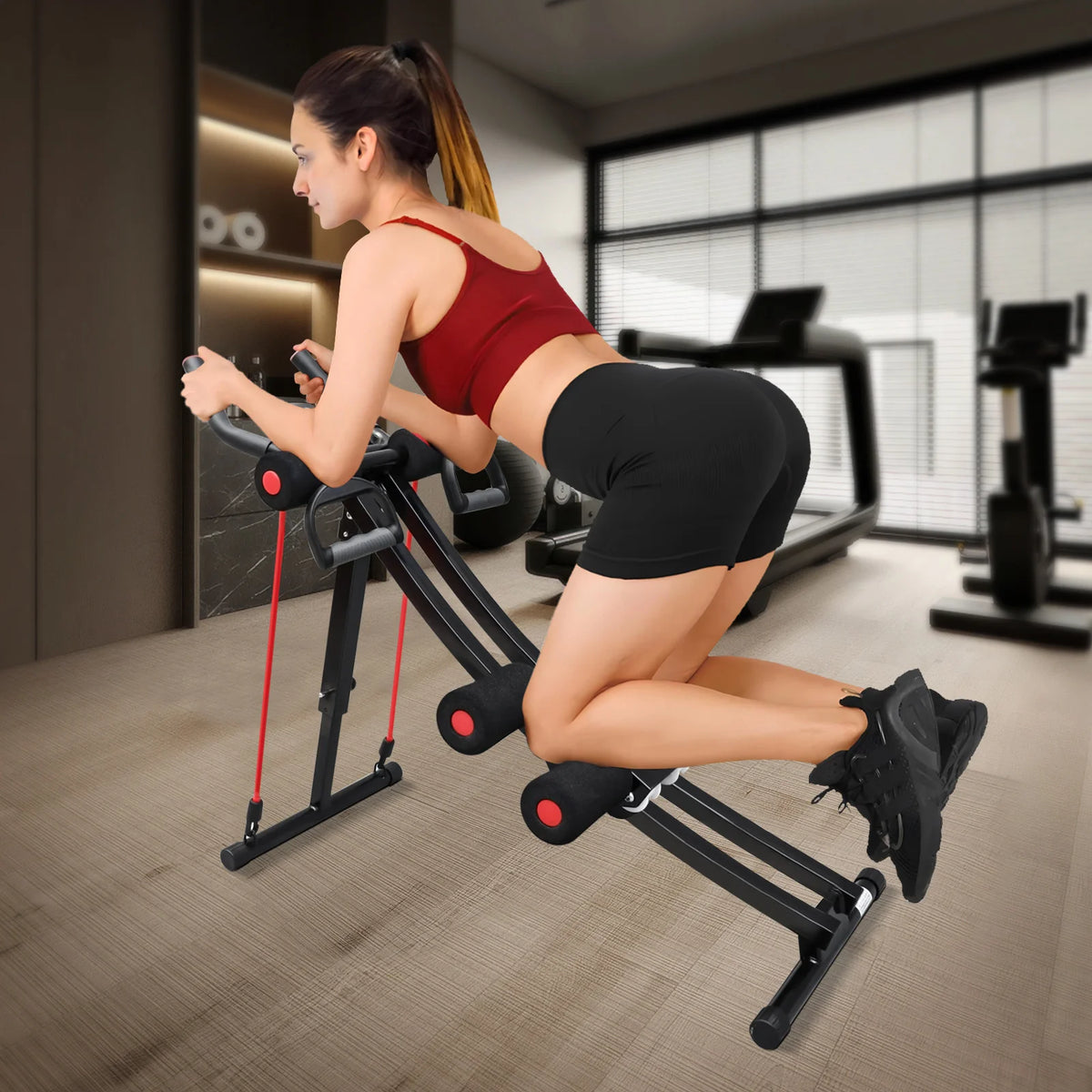 GIKPAL Foldable Ab Machine for Core and Abdominal Workouts