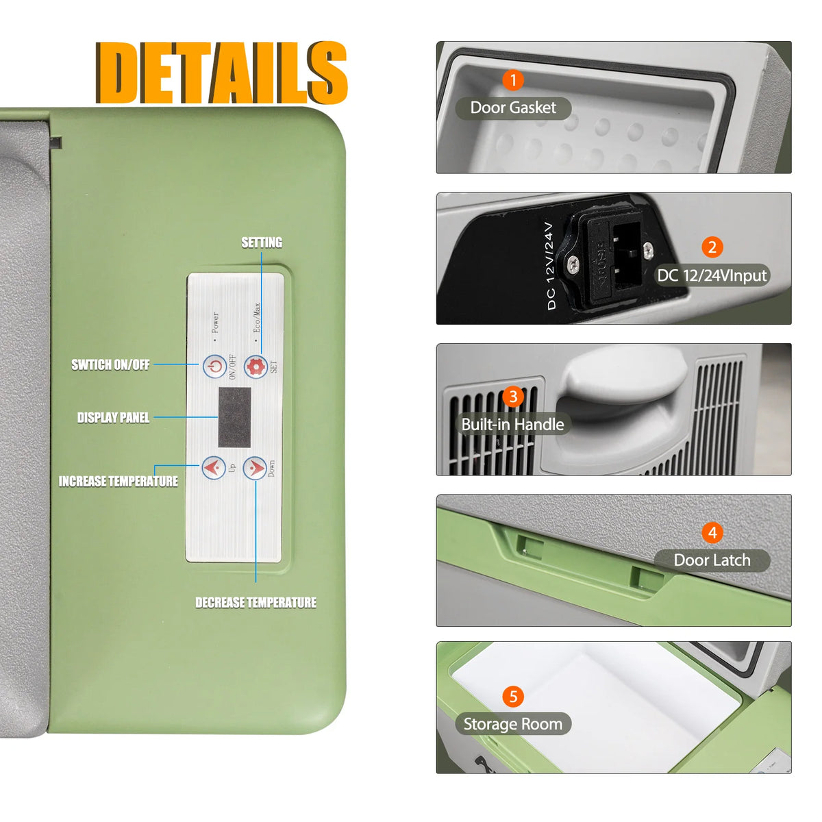 Alpicool Portable Car Refrigerator Freezer for Camping and Travel