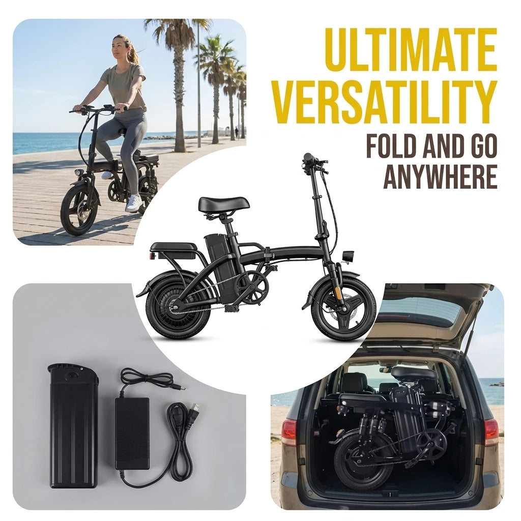 G11 Folding Electric Bike With 500W Motor And 48V Battery