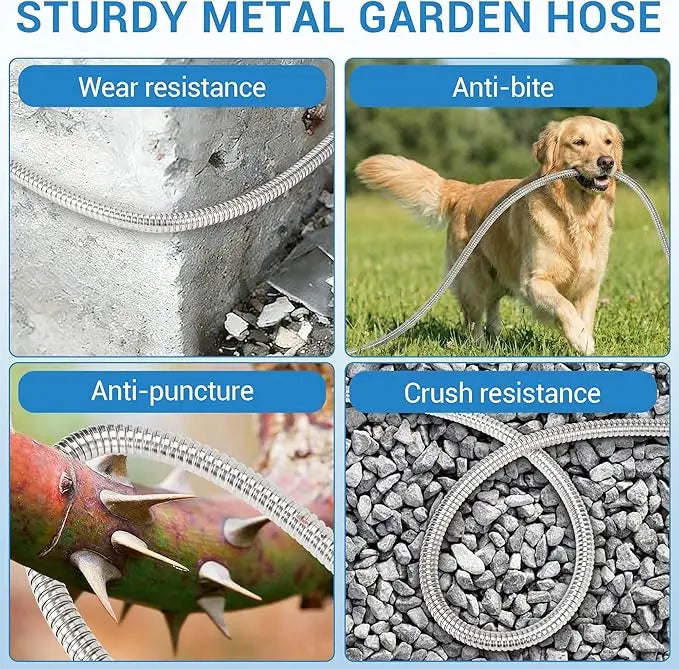 Heavy Duty Stainless Steel Garden Hose And Durable Construction