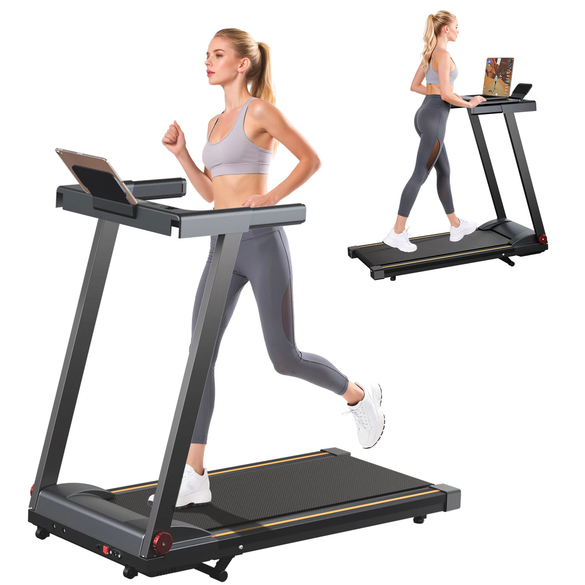Superun 4 In 1 Folding Treadmill With Incline For Home