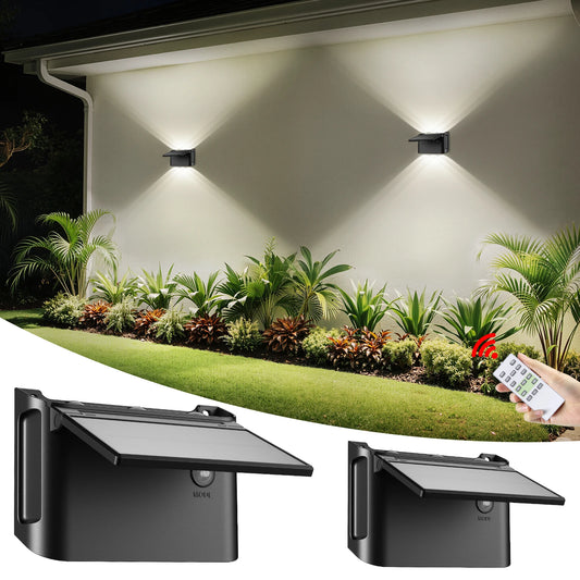 Intelamp Solar Wall Lights Featuring Dual Directional Lighting For Outdoors