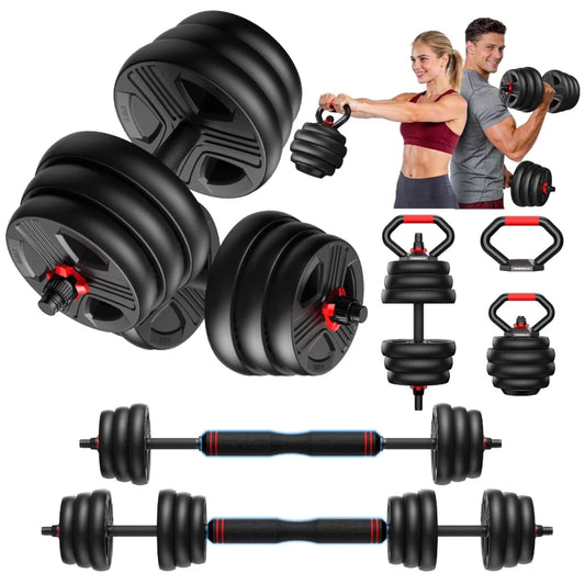 FED Adjustable Multifunctional Dumbbell Set With Barbell Conversion