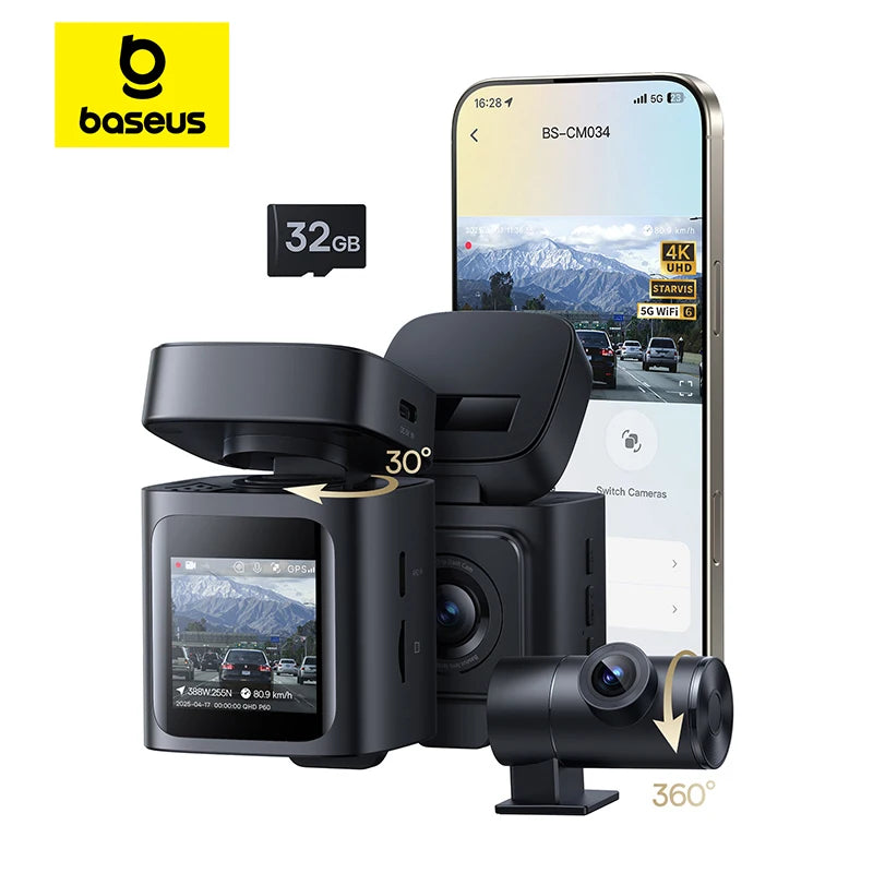 Baseus 4K Dash Cam With Sony STARVIS Night Vision GPS