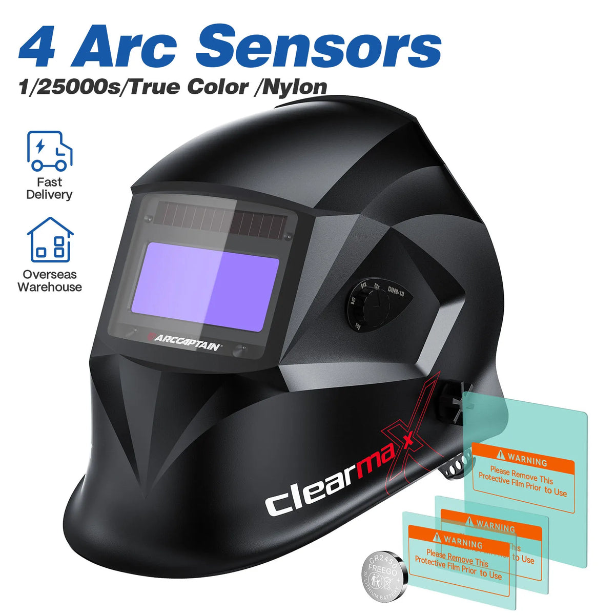 ARCCAPTAIN Auto Darkening Welding Helmet For TIG MIG MMA