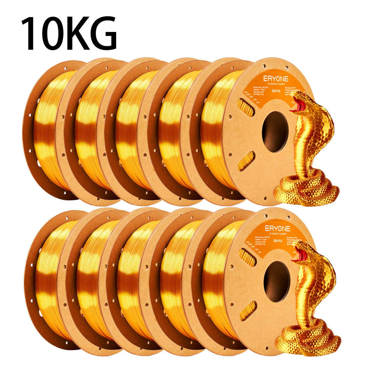 ERYONE Silk PLA 3D Printer Filament for Smooth Shiny Prints