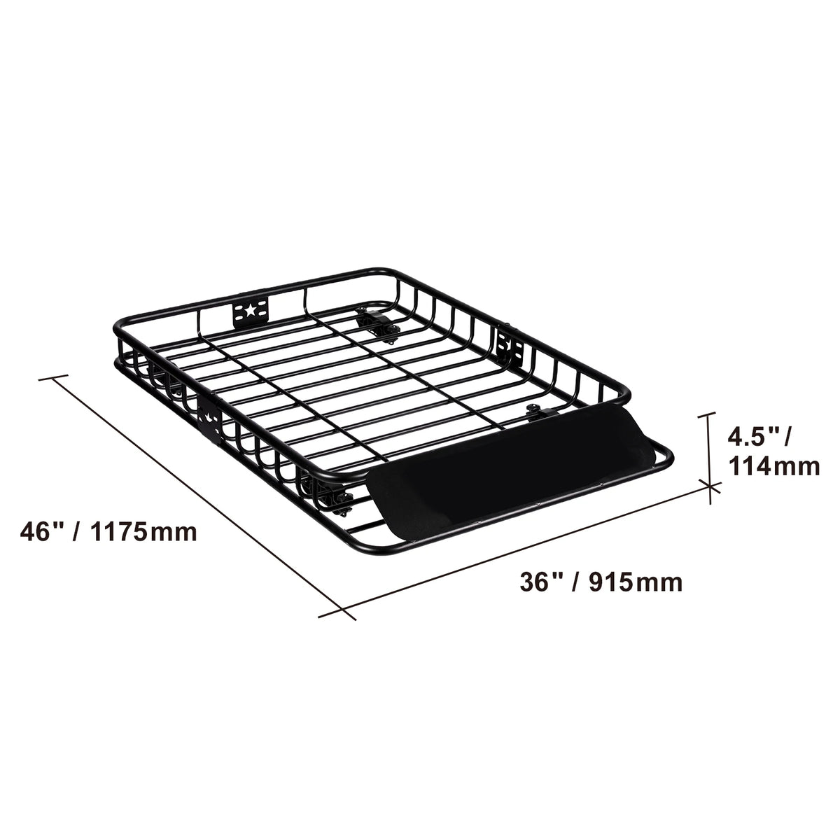 SucceBuy Heavy Duty Rooftop Cargo Basket Carrier for SUVs and Trucks