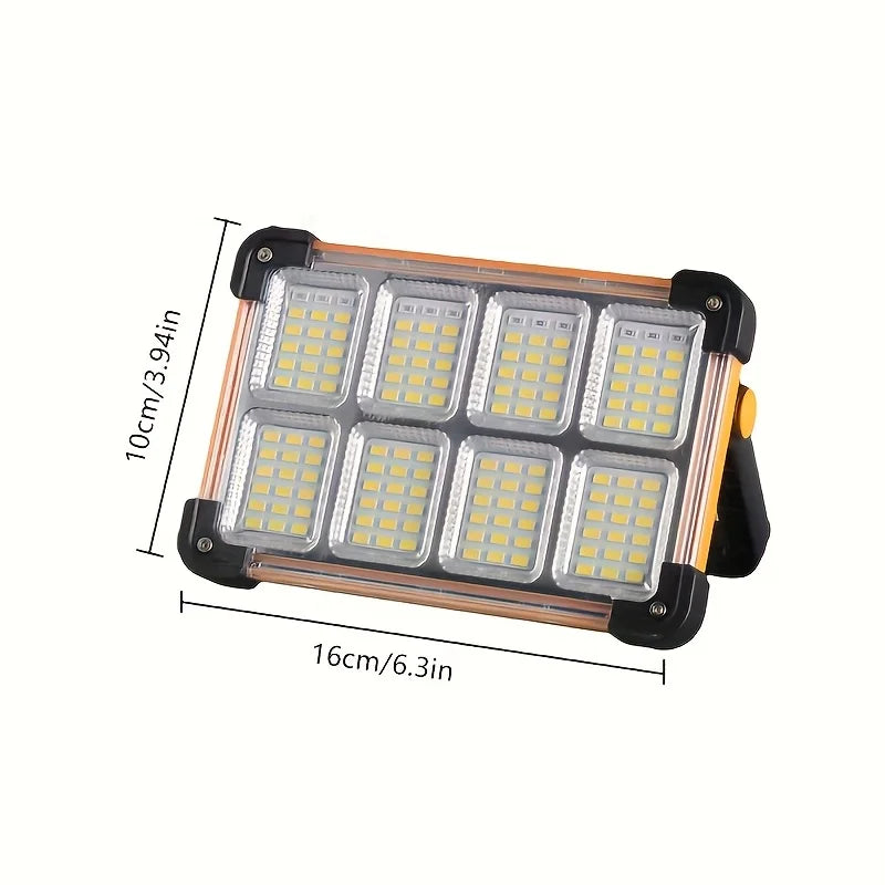 Morglad Rechargeable Solar LED Work Light For Camping Emergencies
