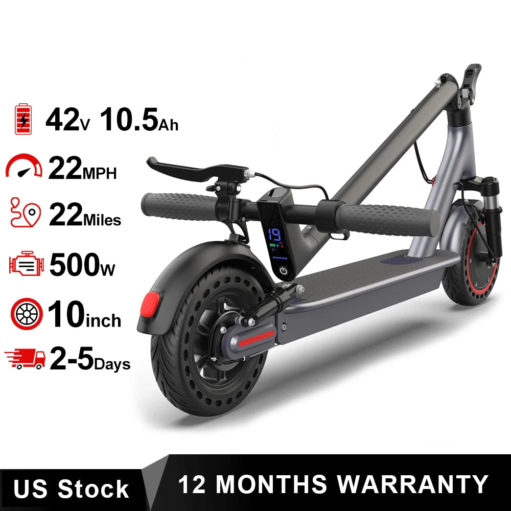 AOVOPRO 500W Folding Electric Scooter With App Control