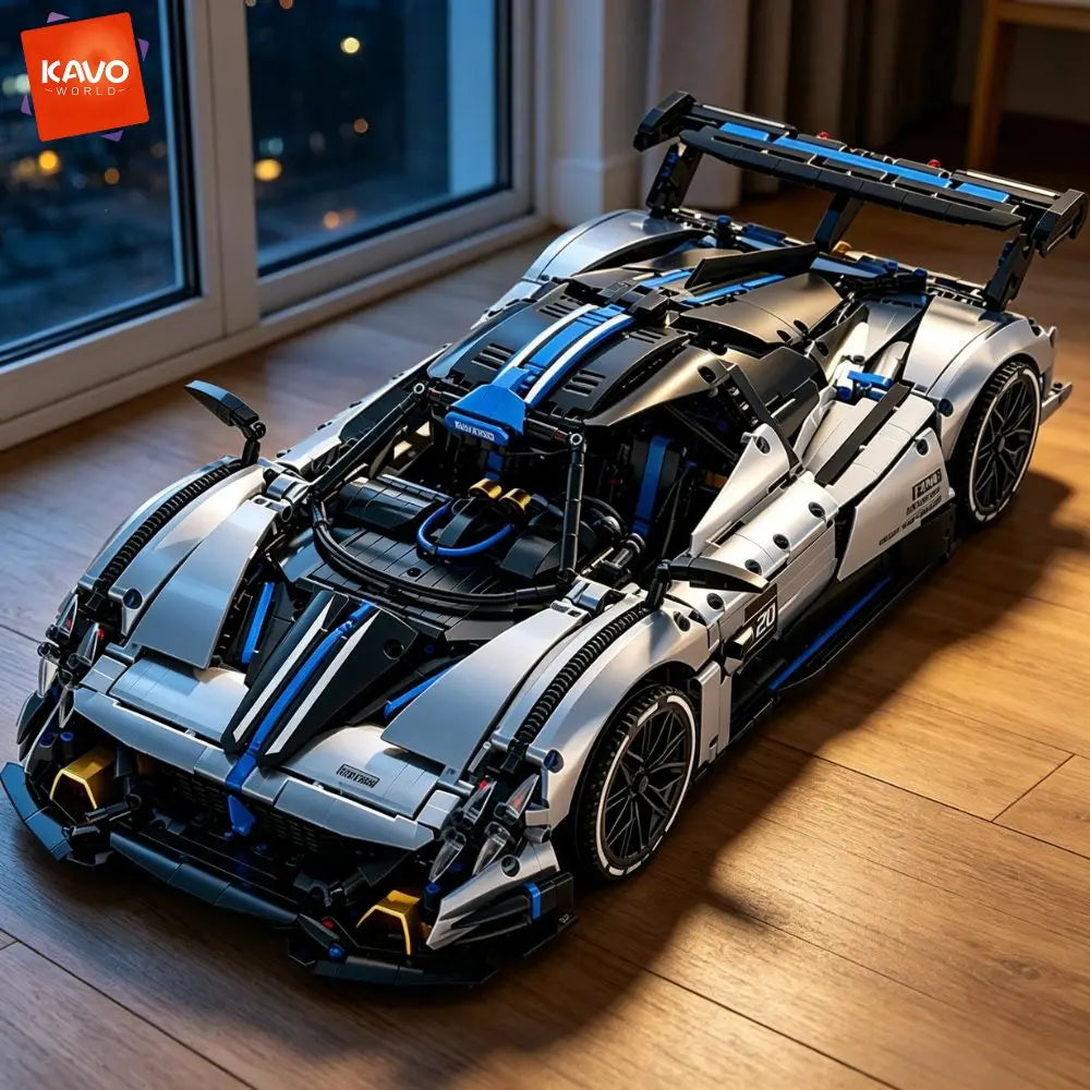 KAVOWORLD Supercar Building Blocks Set 3526 Pieces STEM Construction Model
