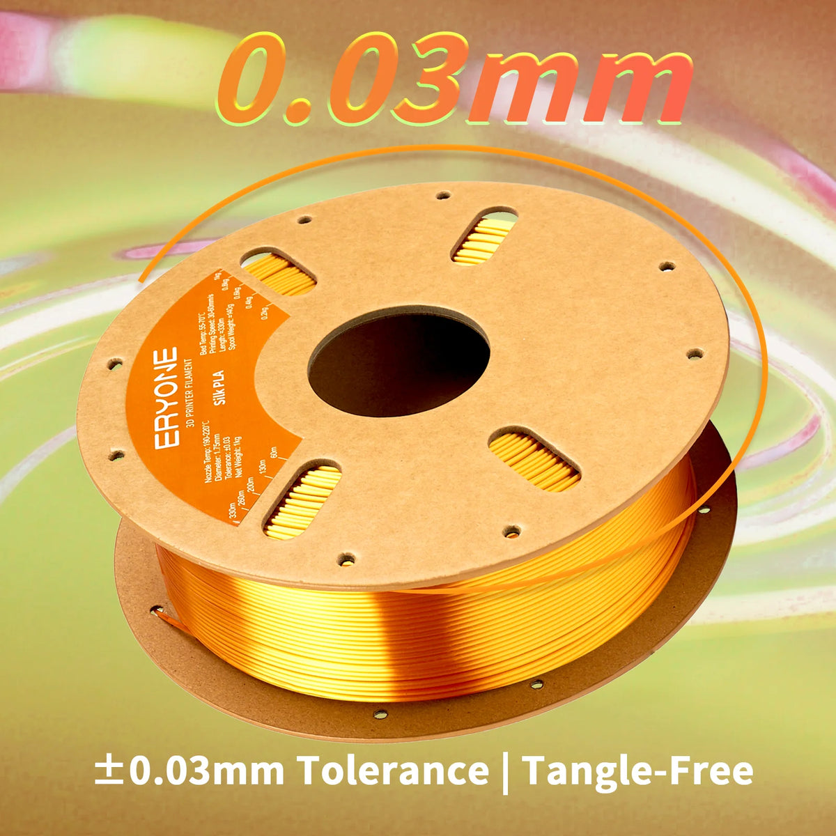 ERYONE Silk PLA 3D Printer Filament for Smooth Shiny Prints