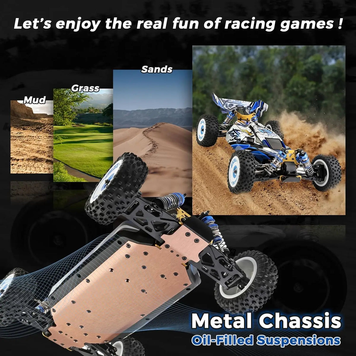WLtoys 124017 Brushless Remote Control Off Road RC Car for Adults