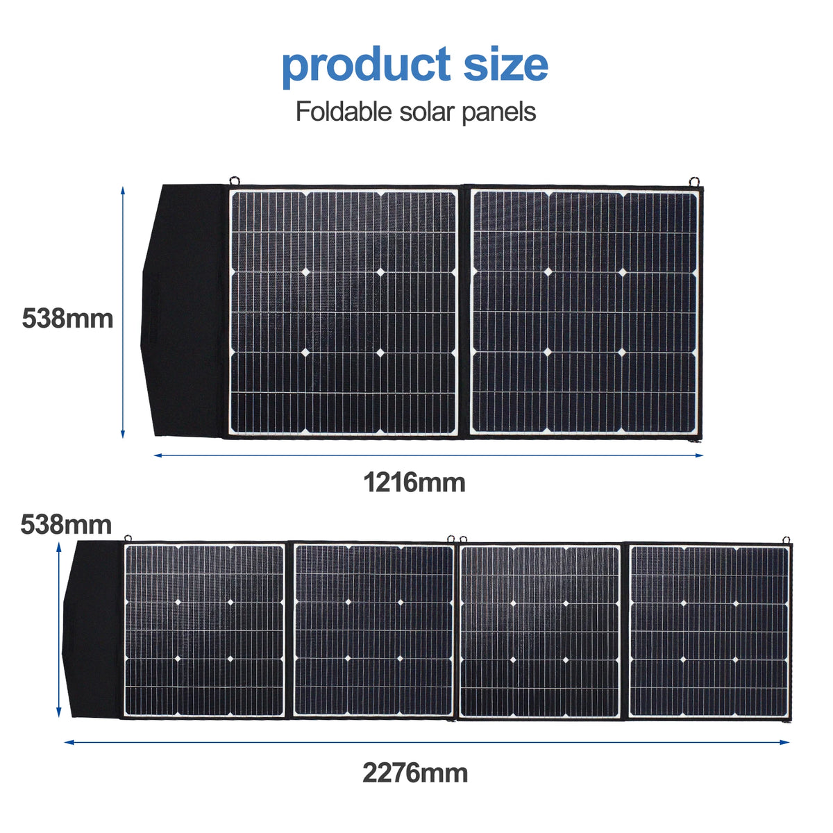Easun Power 160W Foldable Solar Panel With Usb Charger