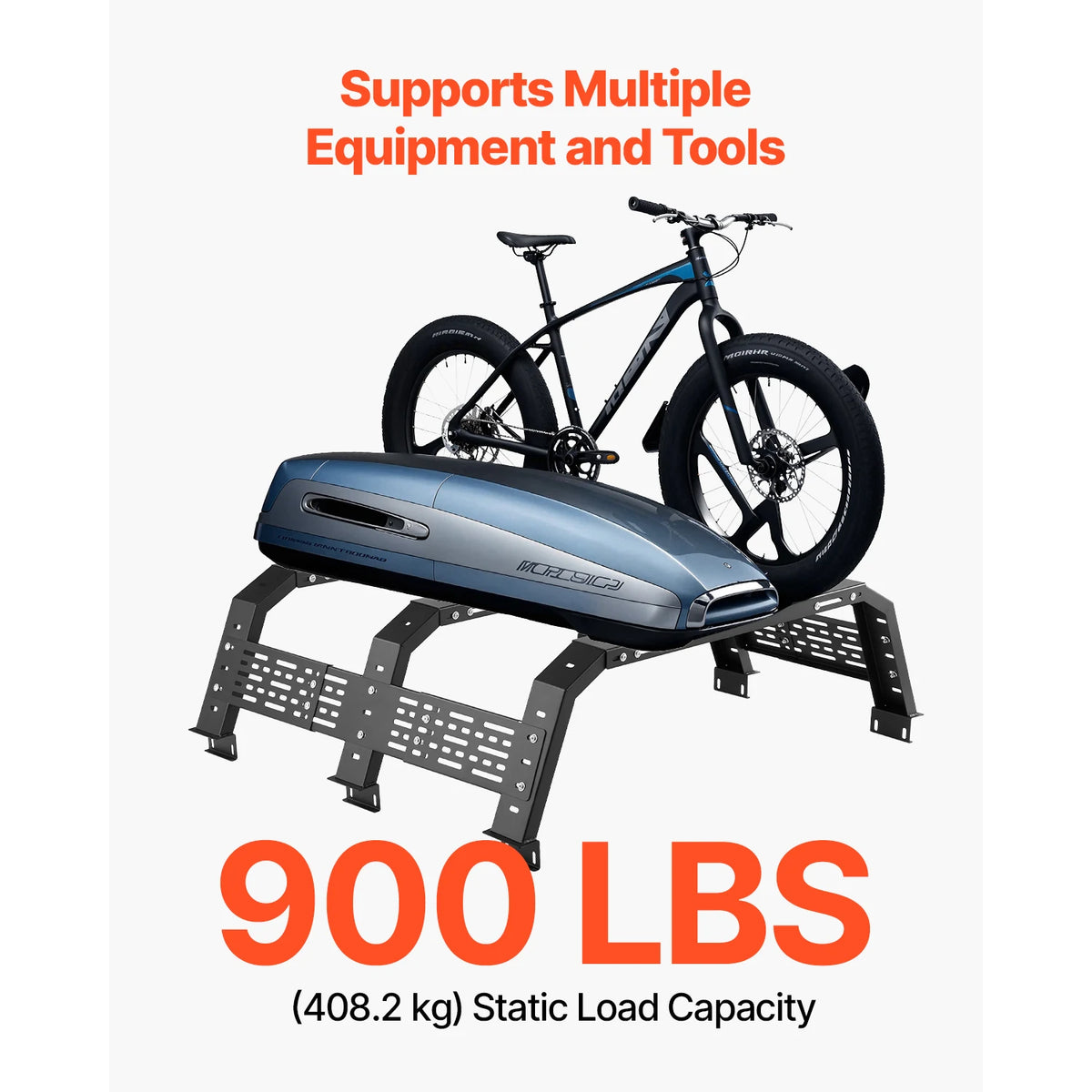 SucceBuy Durable Overland Truck Bed Rack Featuring 900 Lbs Capacity