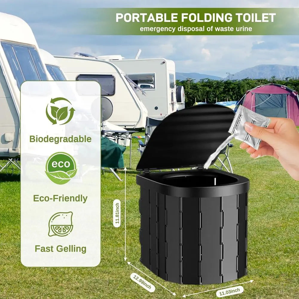 Portable Camping Shower Privacy Tent Kit With LED Light