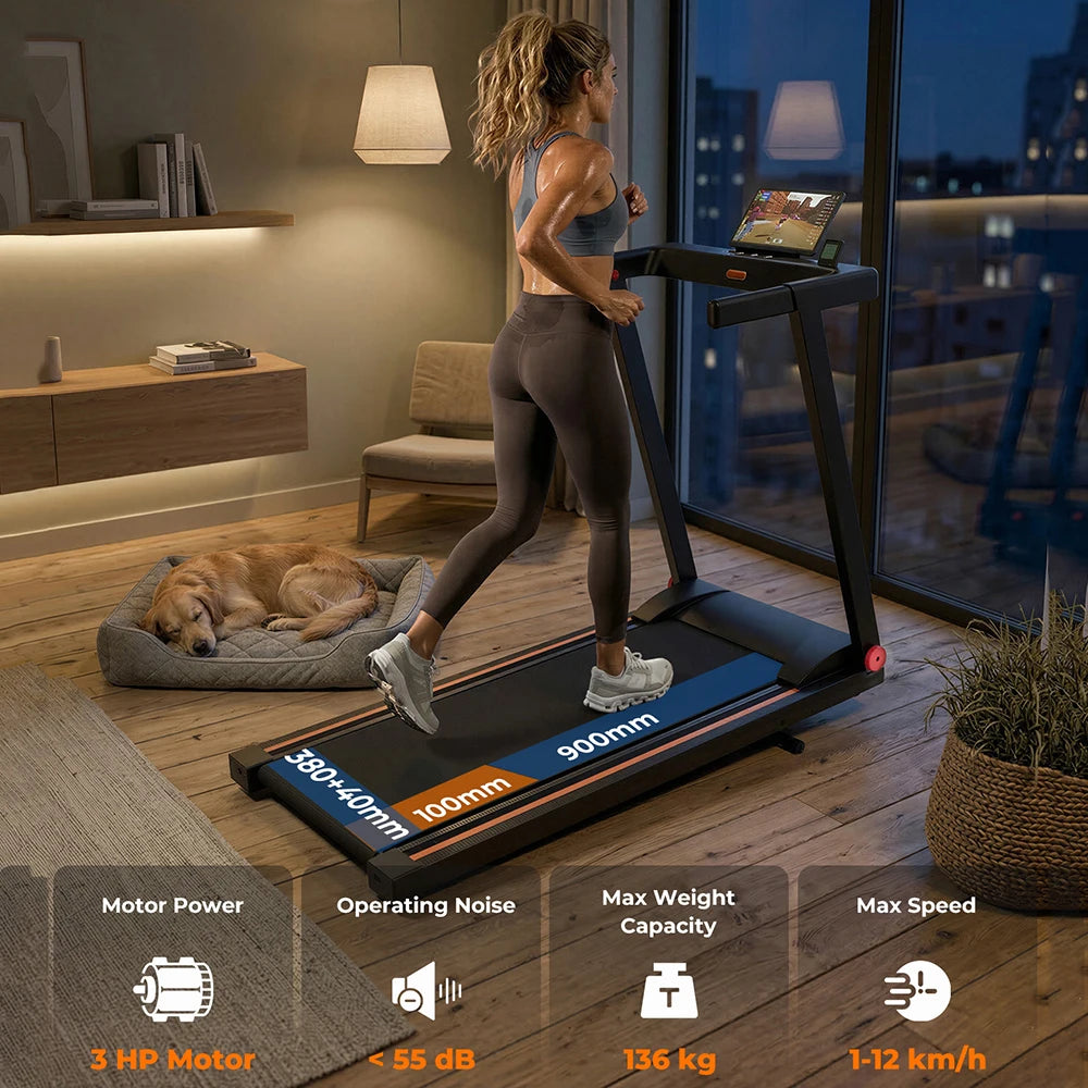Superun 4 In 1 Folding Treadmill With Incline For Home