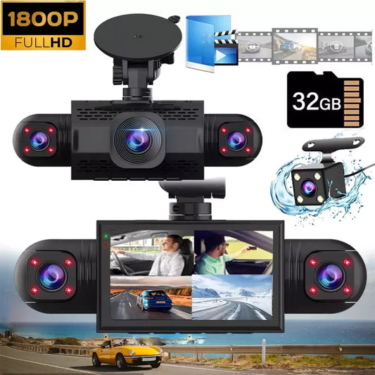 360 Degree Dash Cam With Night Vision And Parking Monitor