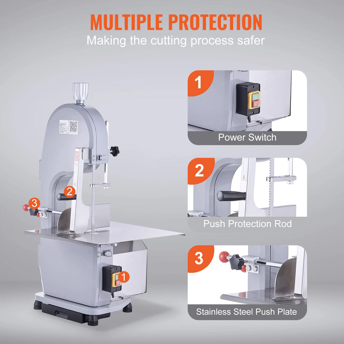 Succebuy Commercial Electric Meat Bandsaw For Frozen Pork Cutting