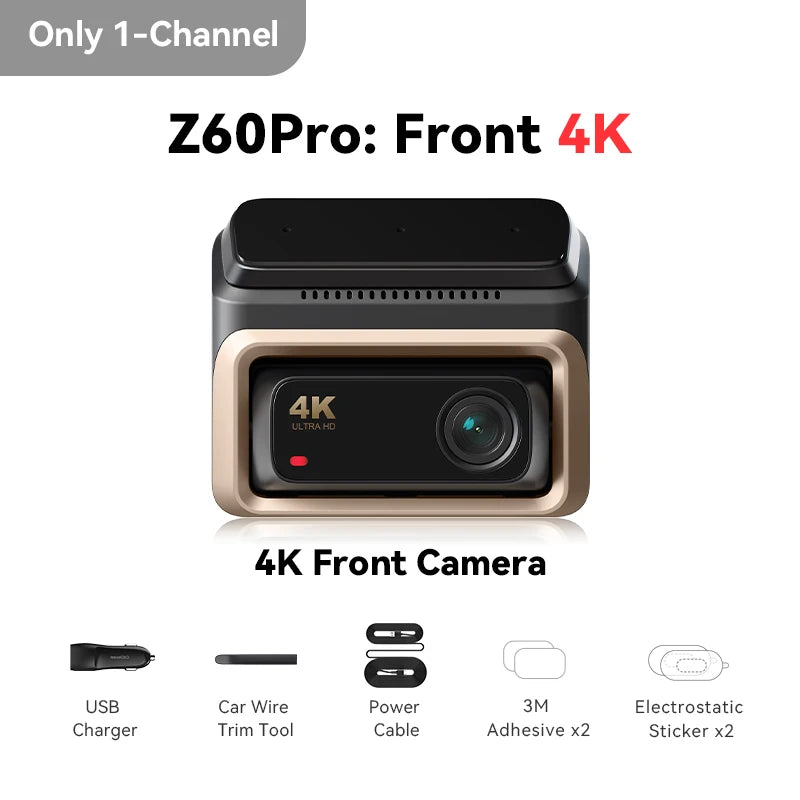 DDPAI Front And Rear Car Camera With HDR GPS ADAS
